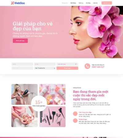 Mẫu website spa