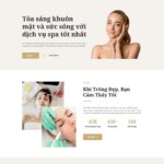 Mẫu website spa