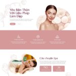 Mẫu website spa