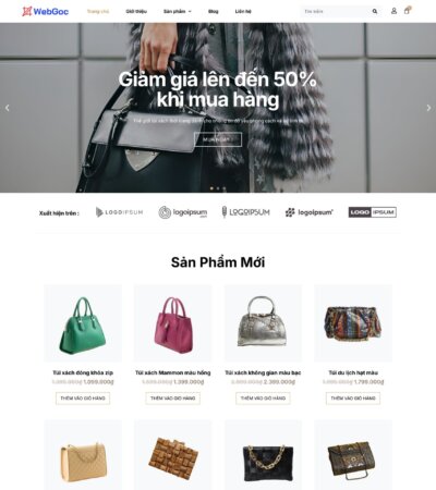 Mẫu website thời trang